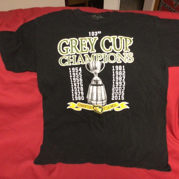 CFL EDMONTON ESKIMOS Grey Cup tshirt - Picture 1 of 1